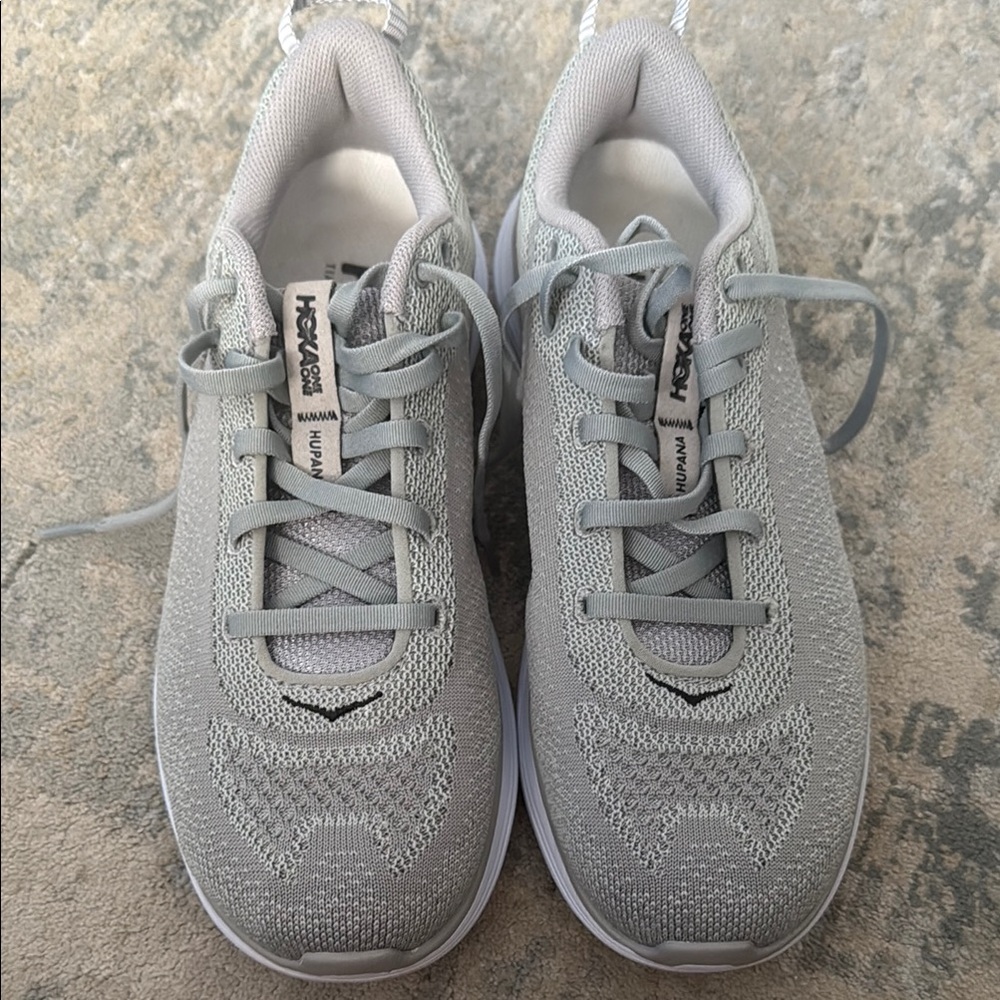 Hoka Light Gray Hupana Sneakers